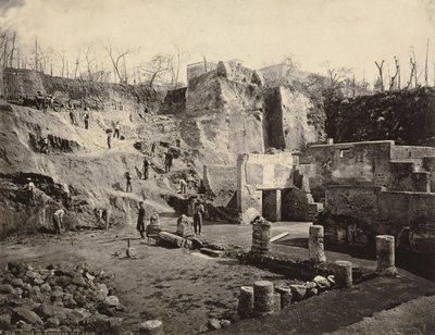 The Archaeological Excavation Site of Herculaneum by Roberto Rive